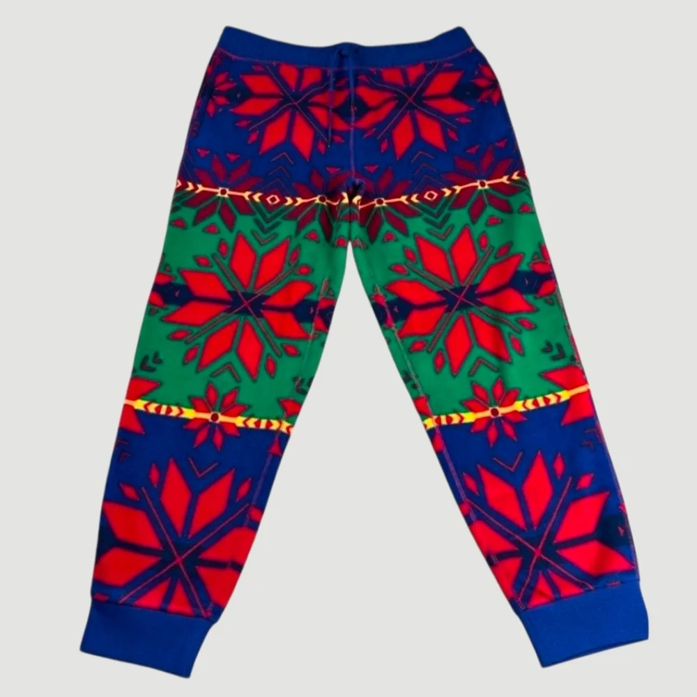 NWOT Polo Ralph Lauren L Indie Sleeze Southwestern Fair Isle Fleece Joggers - Picture 4 of 12